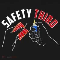 Safety Third Firecrackers Fourth of July Doggie Tank thumb 4