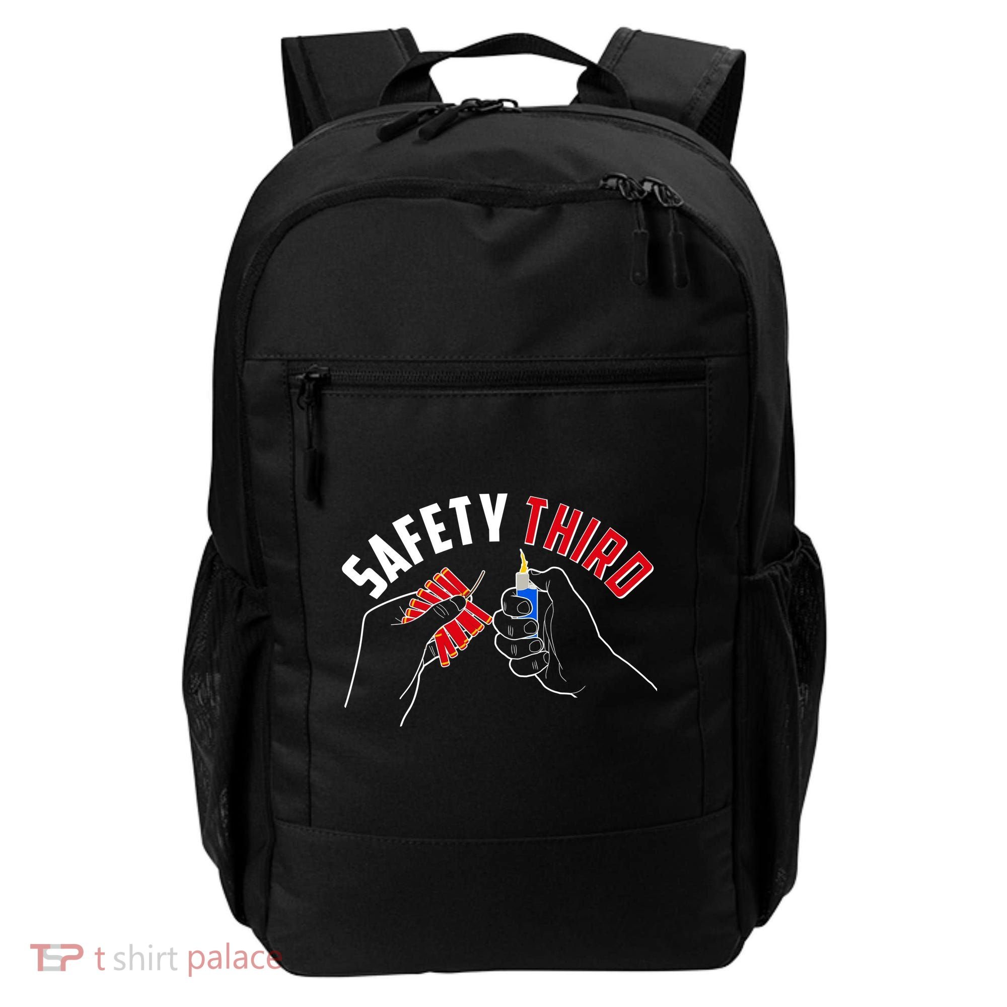 Safety Third Firecrackers Fourth of July Backpack