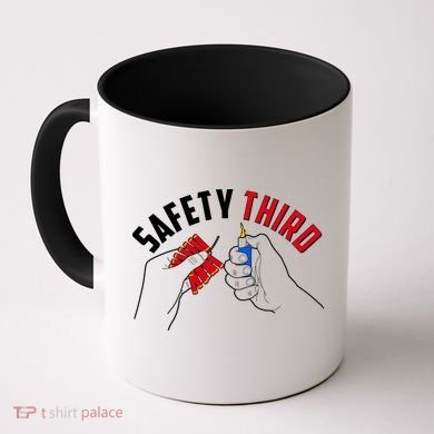 Safety Third Firecrackers Fourth of July Coffee Mug