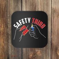Safety Third Firecrackers Fourth of July Coaster thumb 0