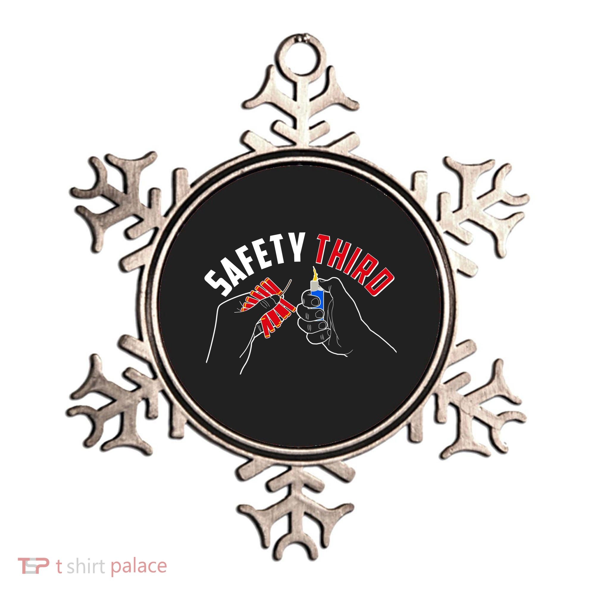Safety Third Firecrackers Fourth of July Ornament