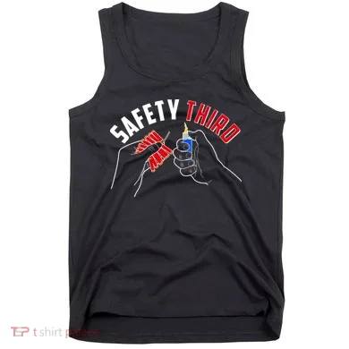 Safety Third Firecrackers Fourth of July Tank Top