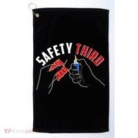 Safety Third Firecrackers Fourth of July Golf Towel thumb 0
