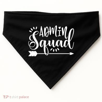 School Admin Gift Admin Squad Gift USA-Made Doggie Bandana