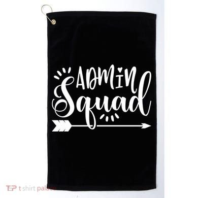 School Admin Gift Admin Squad Gift Golf Towel