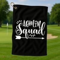 School Admin Gift Admin Squad Gift Golf Towel thumb 1