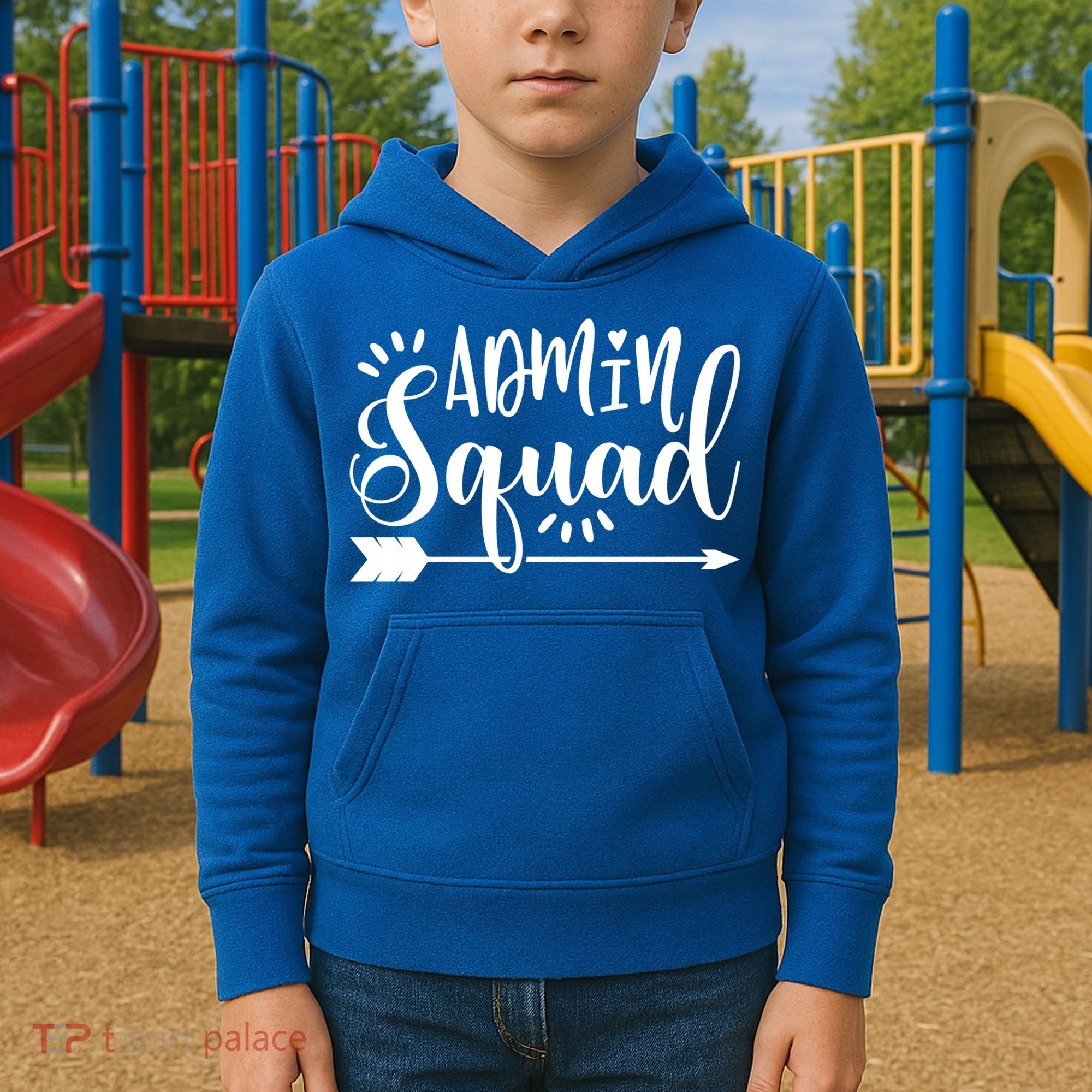 School Admin Gift Admin Squad Gift Kids Hoodie