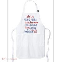 She's A Good Loves Her Mama Loves Jesus & America Too Apron thumb 0