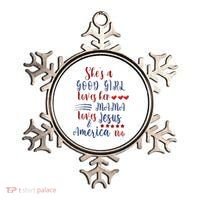 She's A Good Loves Her Mama Loves Jesus & America Too Ornament thumb 0