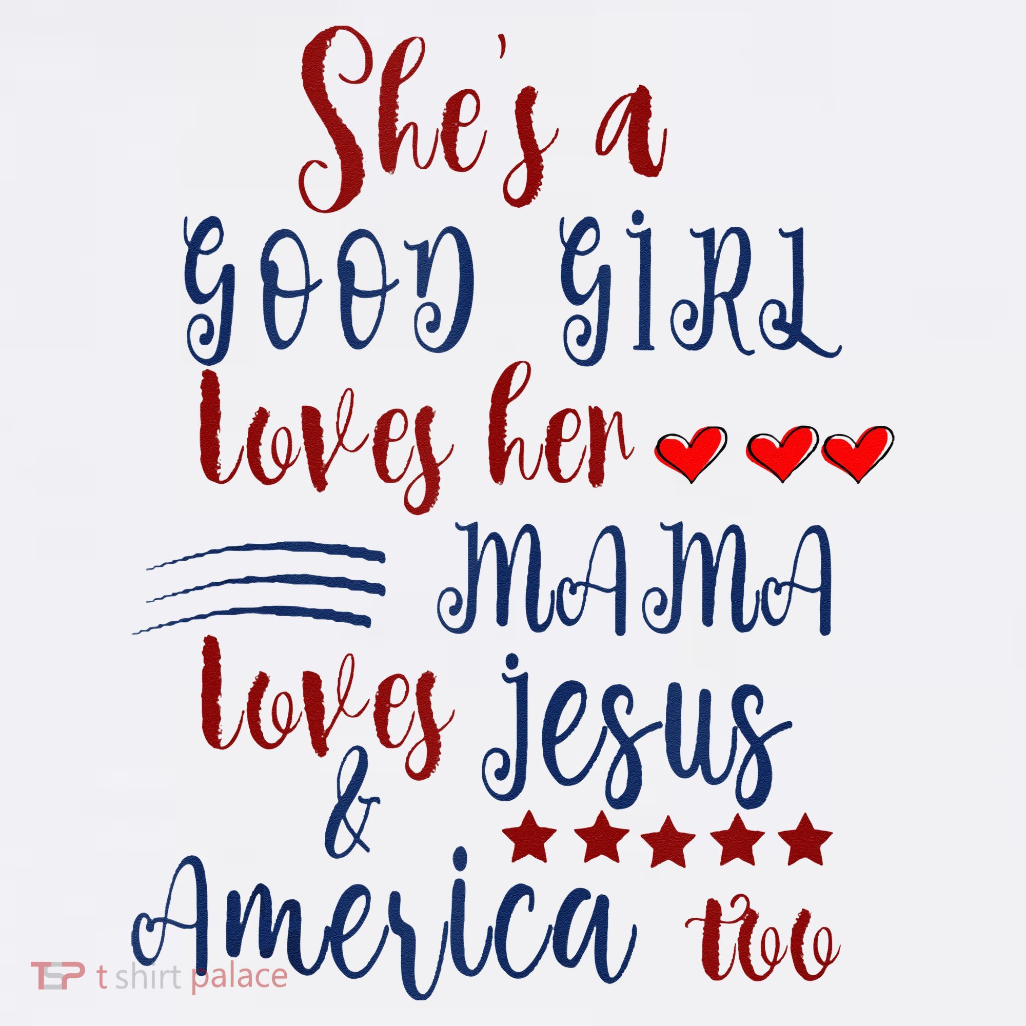 She's A Good Loves Her Mama Loves Jesus & America Too Women's Tank Top