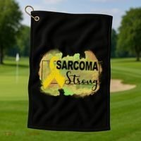 Sarcoma Awareness Gift Golf Towel thumb 1