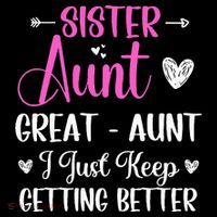 Sister aunt great aunt i just keep getting better new auntie Coffee Mug thumb 5