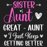 Sister aunt great aunt i just keep getting better new auntie Beanie thumb 2