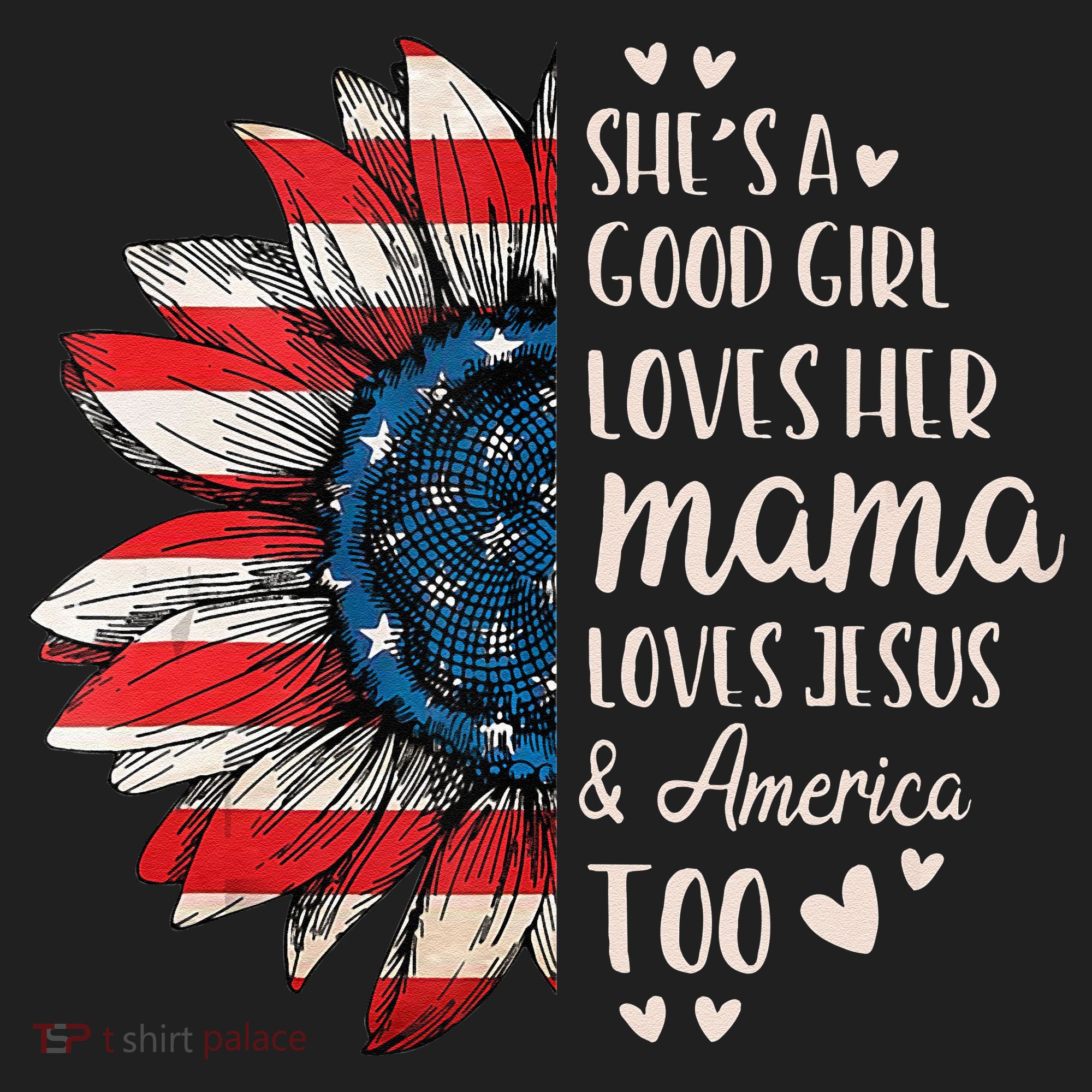 She's A Good Girl Loves Her Mama Jesus America Too Beanie