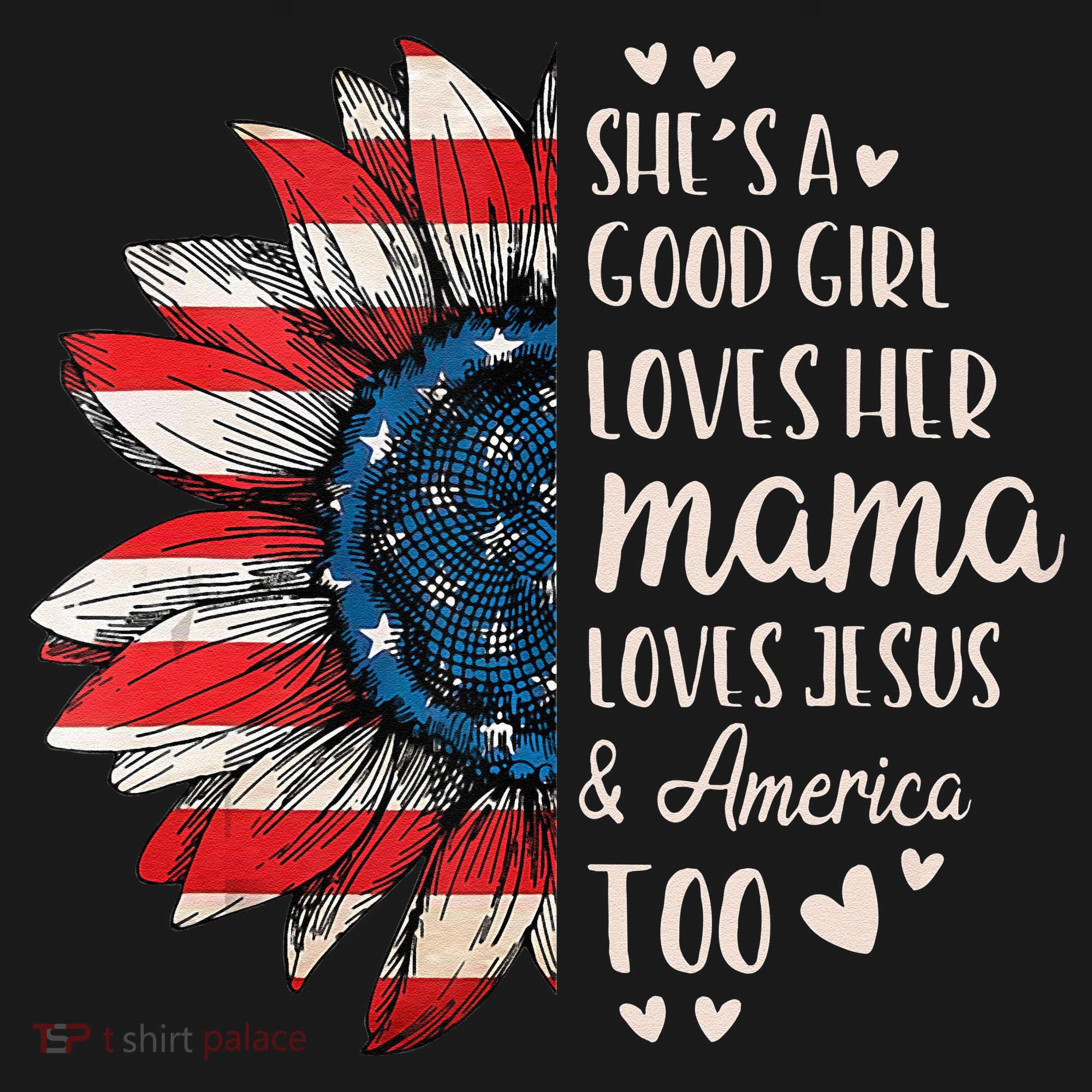 She's A Good Girl Loves Her Mama Jesus America Too Ornament