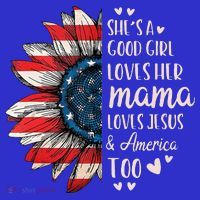 She's A Good Girl Loves Her Mama Jesus America Too Women's Tank Top thumb 5