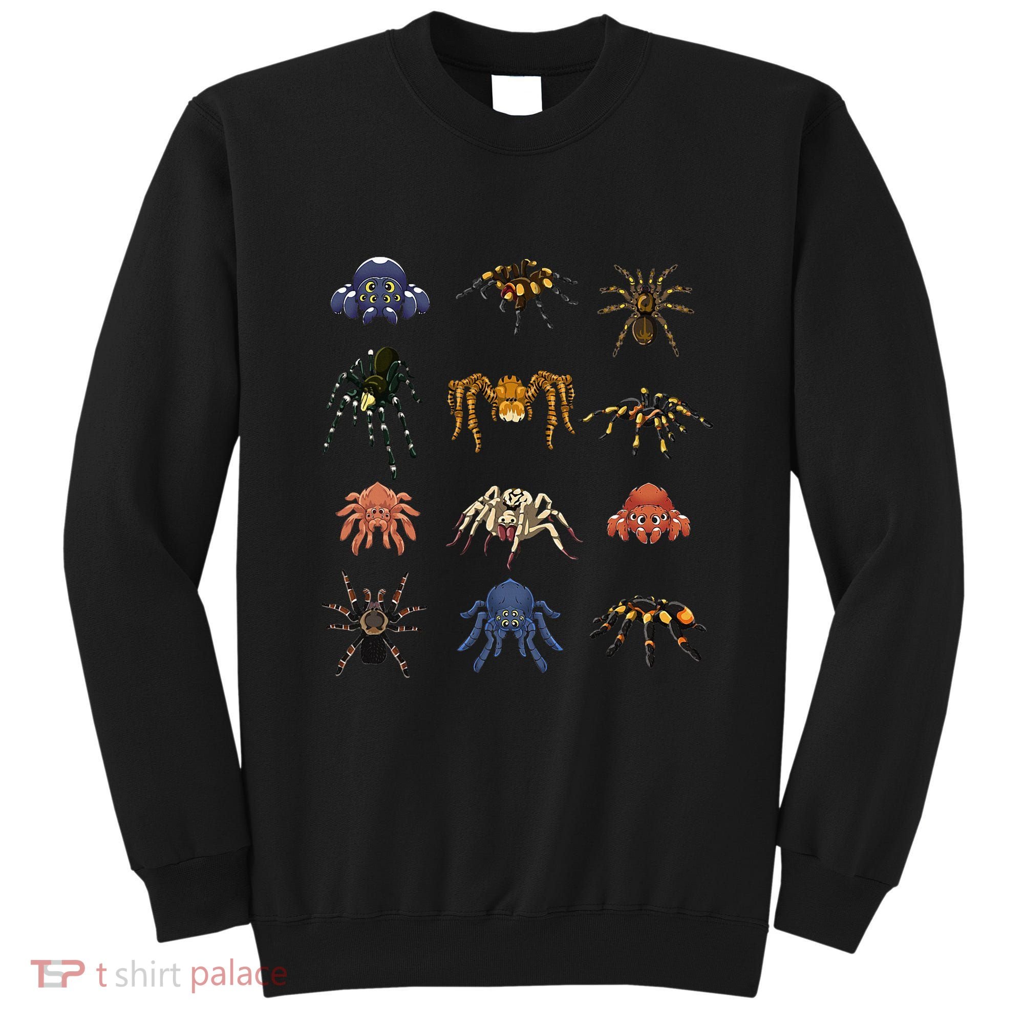 Spider Animal Gifts Black Short Sleeve  Tarantula Arthropod Spider For Arachnid Sweatshirt