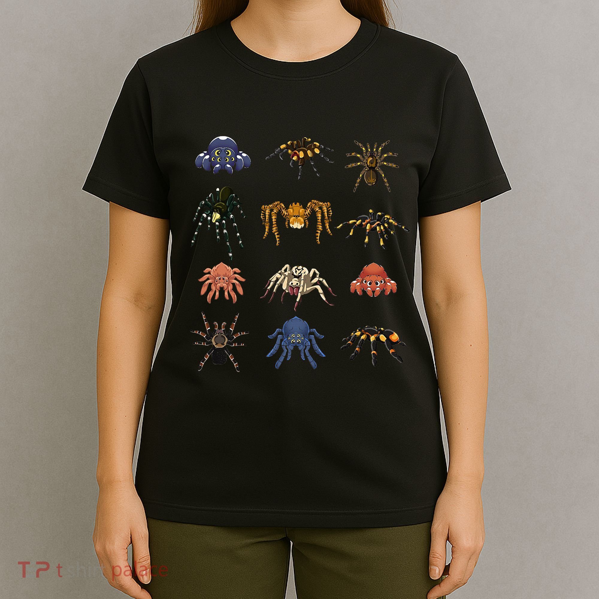 Spider Animal Gifts Black Short Sleeve  Tarantula Arthropod Spider For Arachnid T-Shirt
