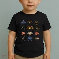 Spider Animal Gifts Black Short Sleeve  Tarantula Arthropod Spider For Arachnid Toddler T-Shirt thumb 2