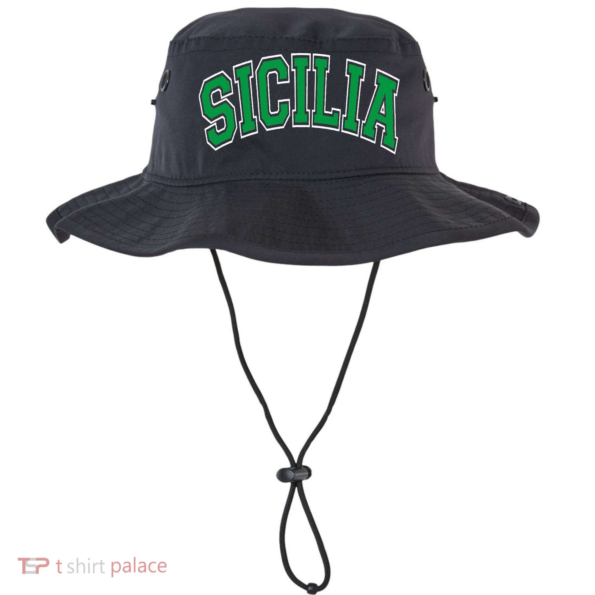 Sicilia Arched Green Bucket Hat
