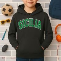 Sicilia Arched Green Kids Hoodie thumb 2