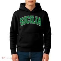 Sicilia Arched Green Kids Hoodie thumb 4