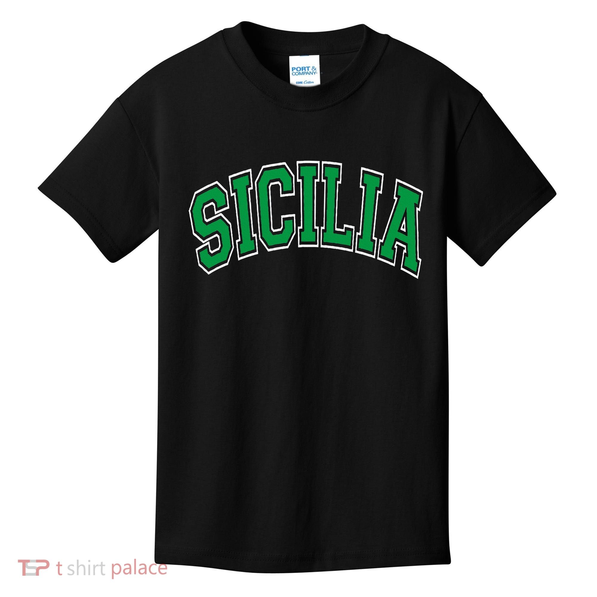 Sicilia Arched Green Kids T-Shirt