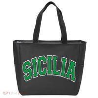 Sicilia Arched Green Tote Bag thumb 0