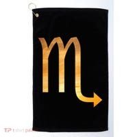 Scorpio Astrology Gift Bohemian October November Birthday Cute Gift Golf Towel thumb 0