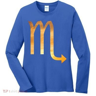 Scorpio Astrology Gift Bohemian October November Birthday Cute Gift Women's Long Sleeve Shirt