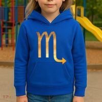 Scorpio Astrology Gift Bohemian October November Birthday Cute Gift Kids Hoodie thumb 3