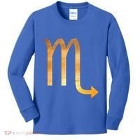 Scorpio Astrology Gift Bohemian October November Birthday Cute Gift Kids Long Sleeve Shirt thumb 0