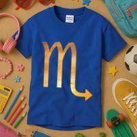 Scorpio Astrology Gift Bohemian October November Birthday Cute Gift Kids T-Shirt thumb 3