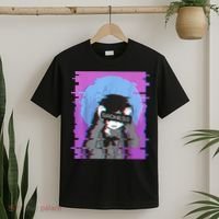 Sad Anime Girl Japanese Aesthetic Vaporwave Anime Otaku T-Shirt thumb 2
