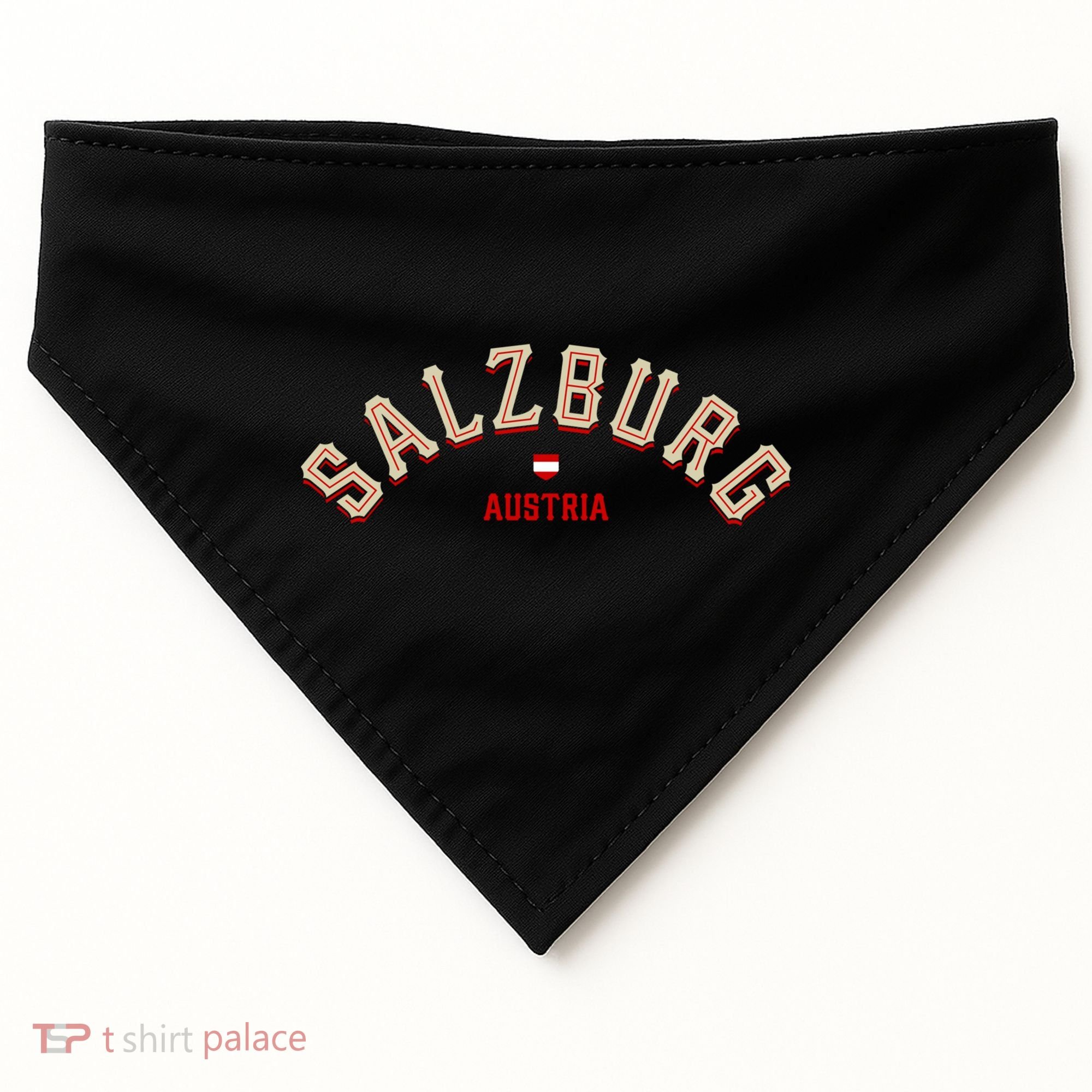 Salzburg Austria Gift USA-Made Doggie Bandana