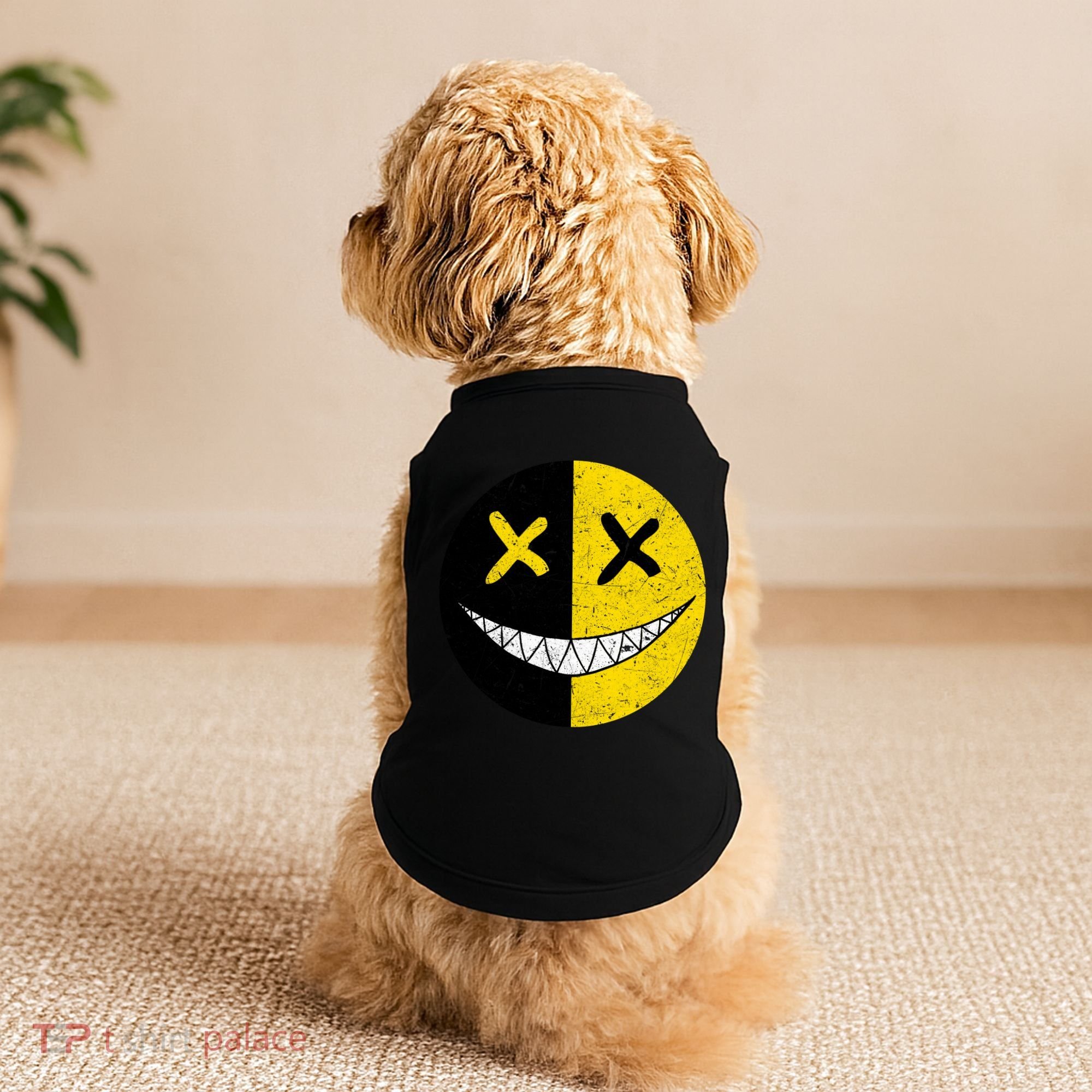 Street Abstract Graffiti Smile X Face Doggie Tank