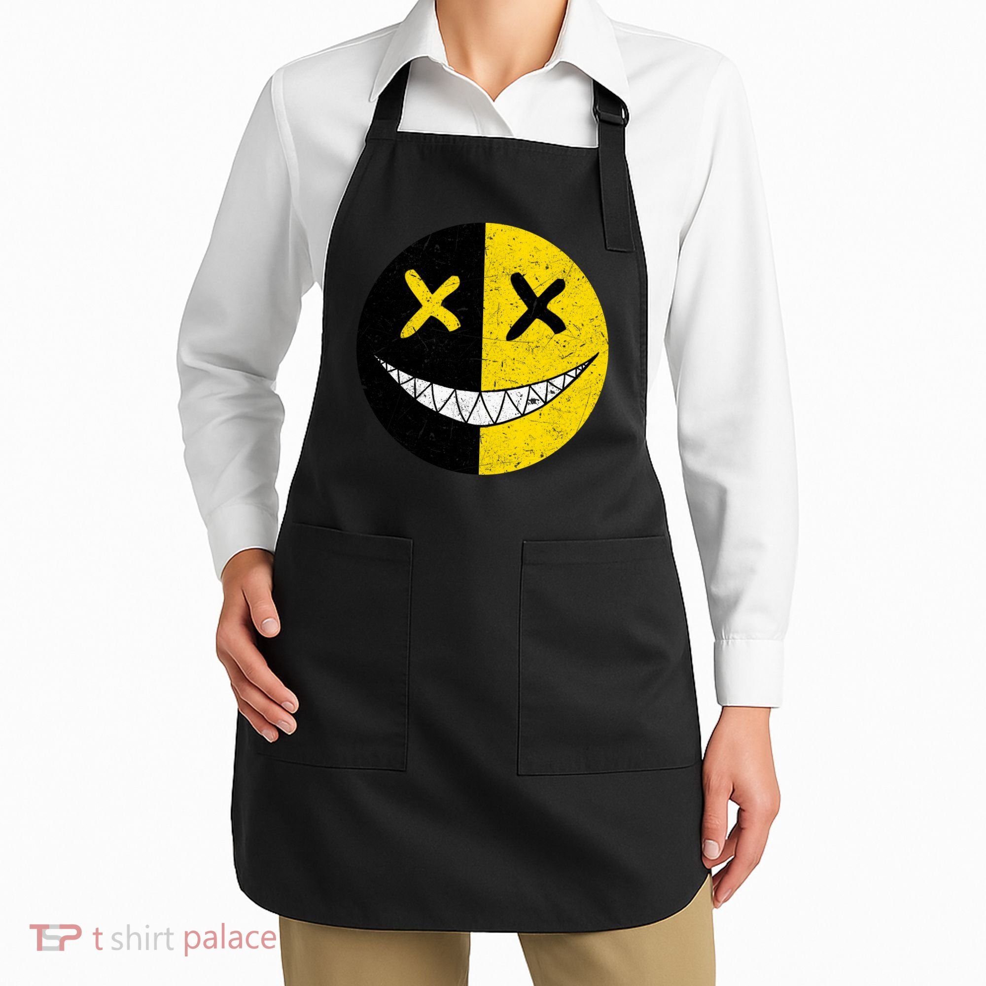 Street Abstract Graffiti Smile X Face Apron