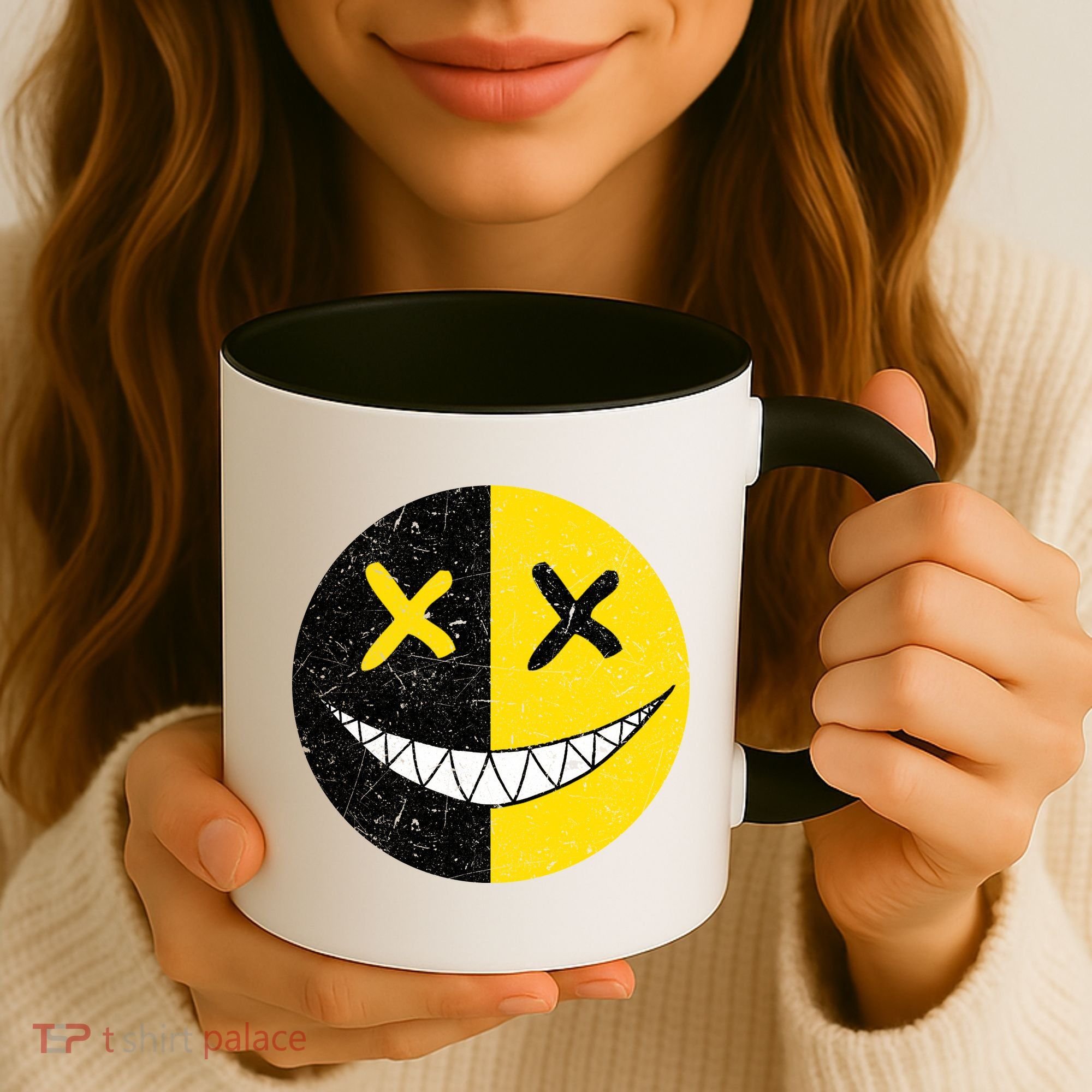 Street Abstract Graffiti Smile X Face Coffee Mug