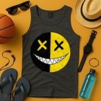 Street Abstract Graffiti Smile X Face Tank Top thumb 4