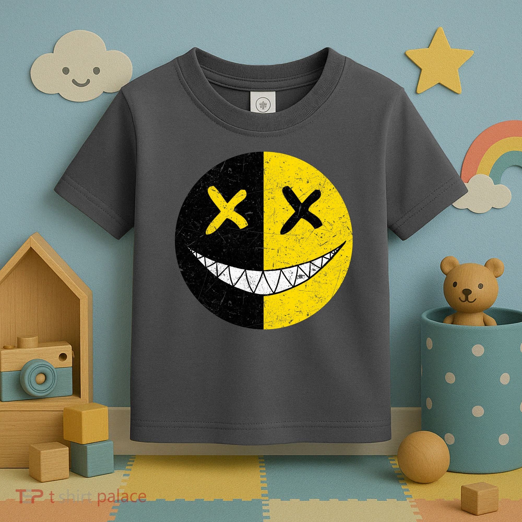 Street Abstract Graffiti Smile X Face Toddler T-Shirt