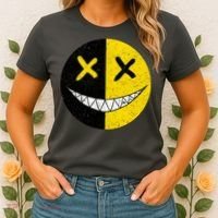 Street Abstract Graffiti Smile X Face Women's T-Shirt thumb 2