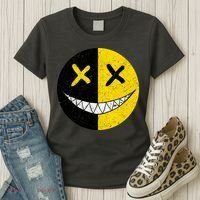 Street Abstract Graffiti Smile X Face Women's T-Shirt thumb 3