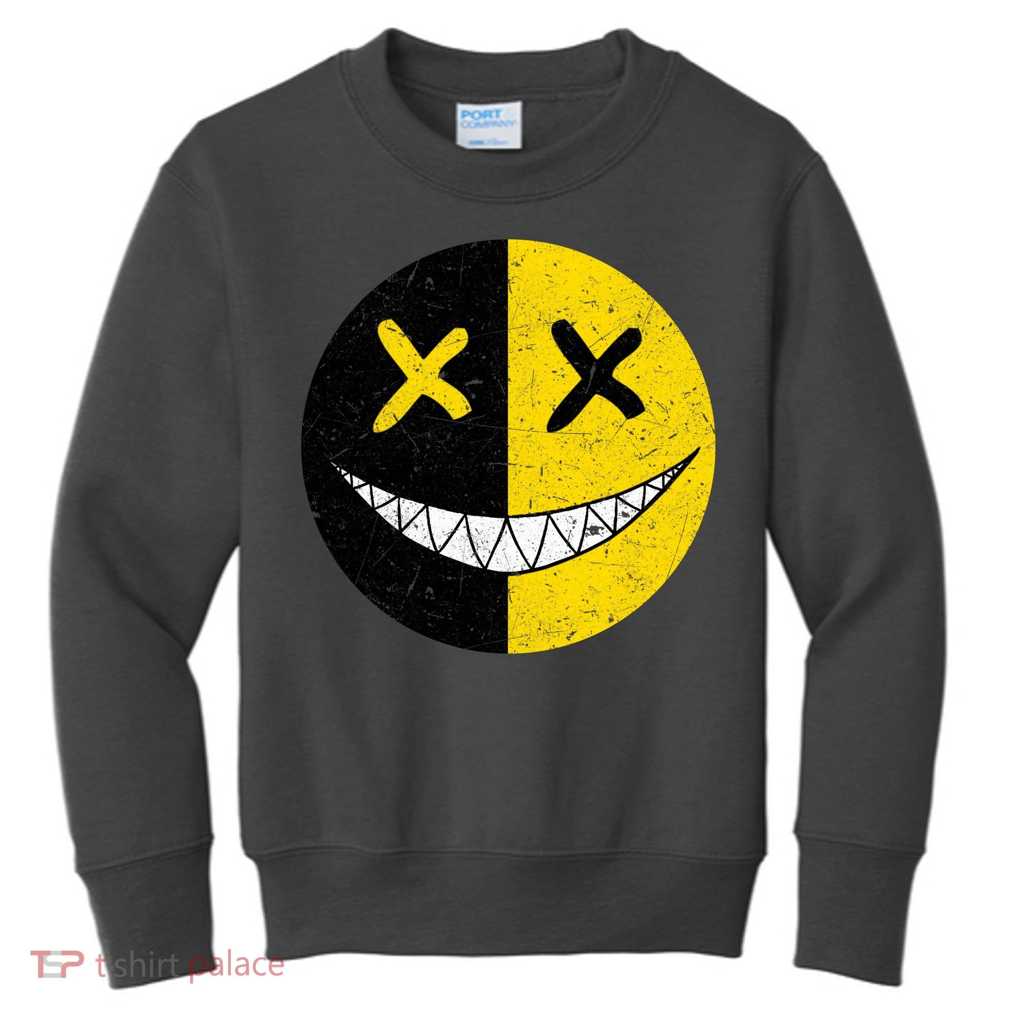 Street Abstract Graffiti Smile X Face Kids Sweatshirt