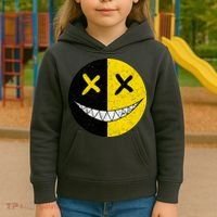 Street Abstract Graffiti Smile X Face Kids Hoodie thumb 3