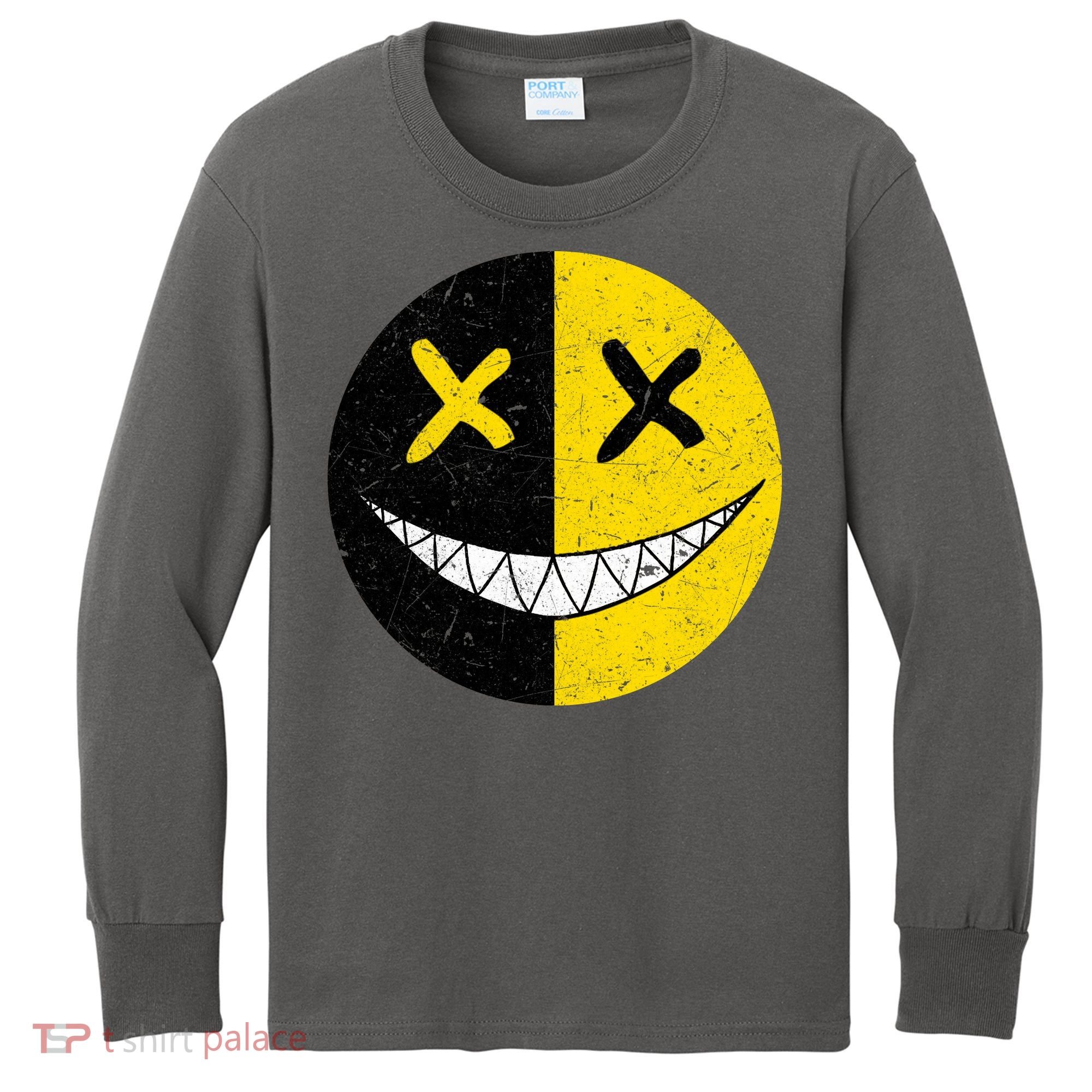 Street Abstract Graffiti Smile X Face Kids Long Sleeve Shirt