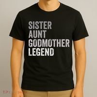 Sister Aunt Godmother Legend Auntie Godparent Proposal T-Shirt thumb 3