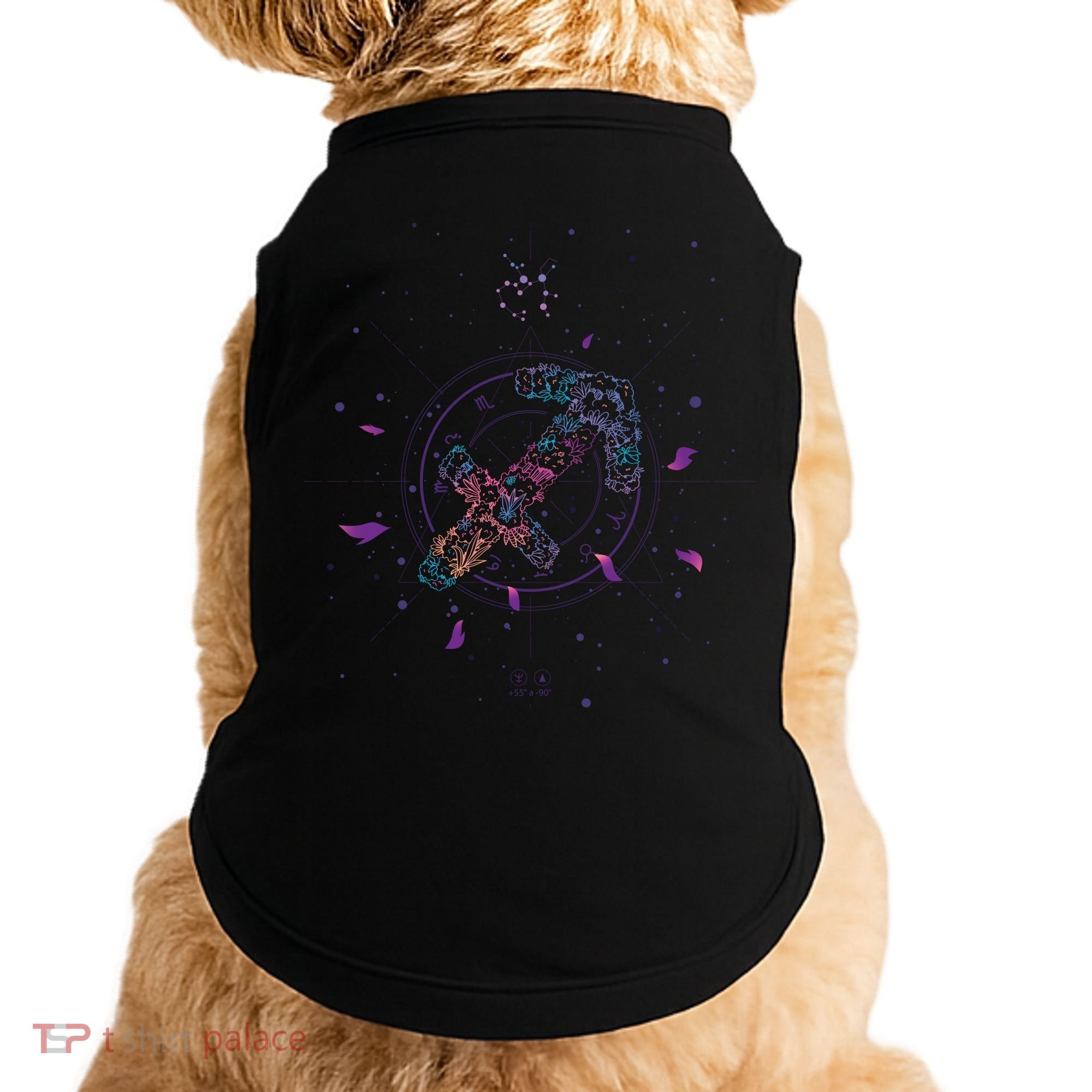Sagittarius Floral Zodiac Doggie Tank