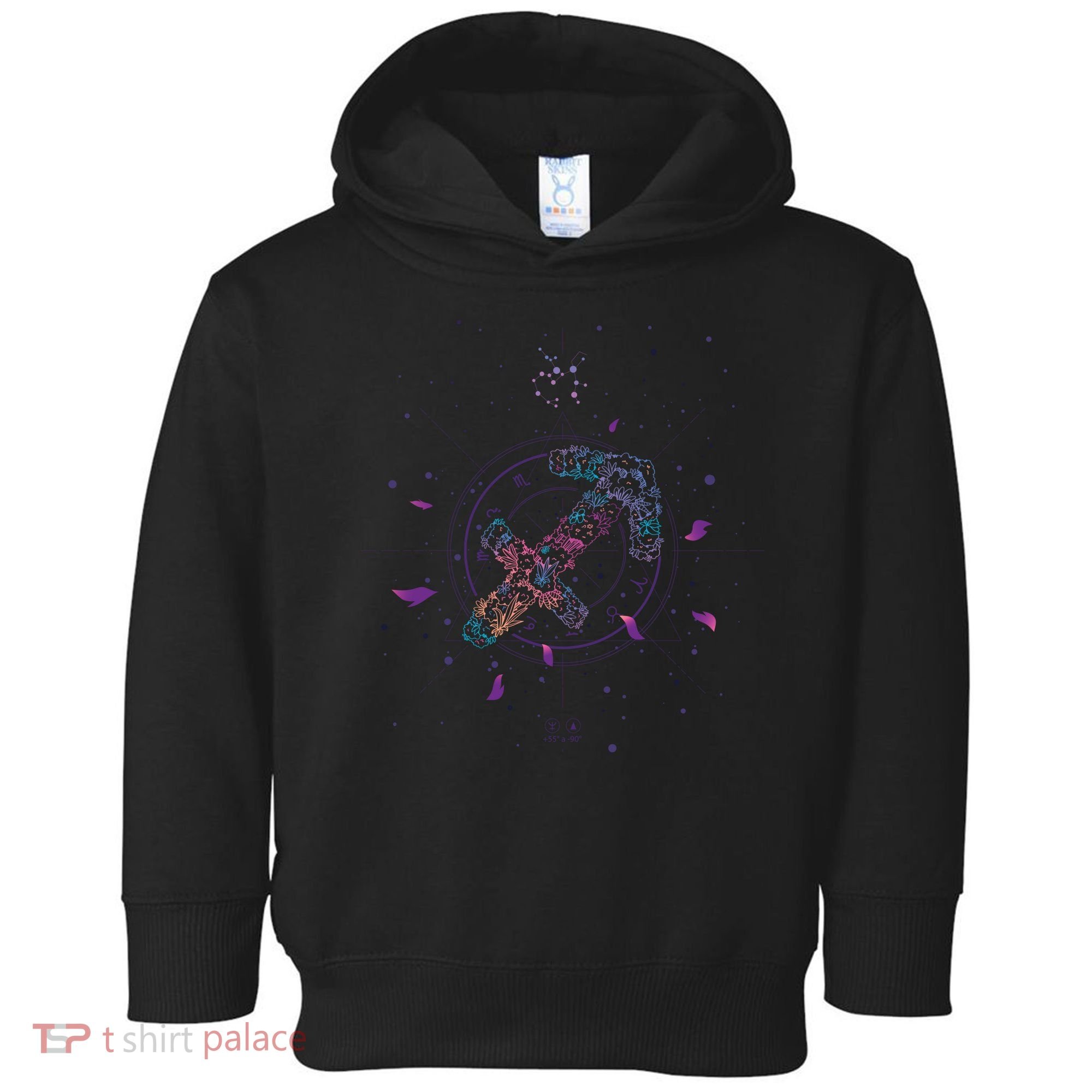 Sagittarius Floral Zodiac Toddler Hoodie