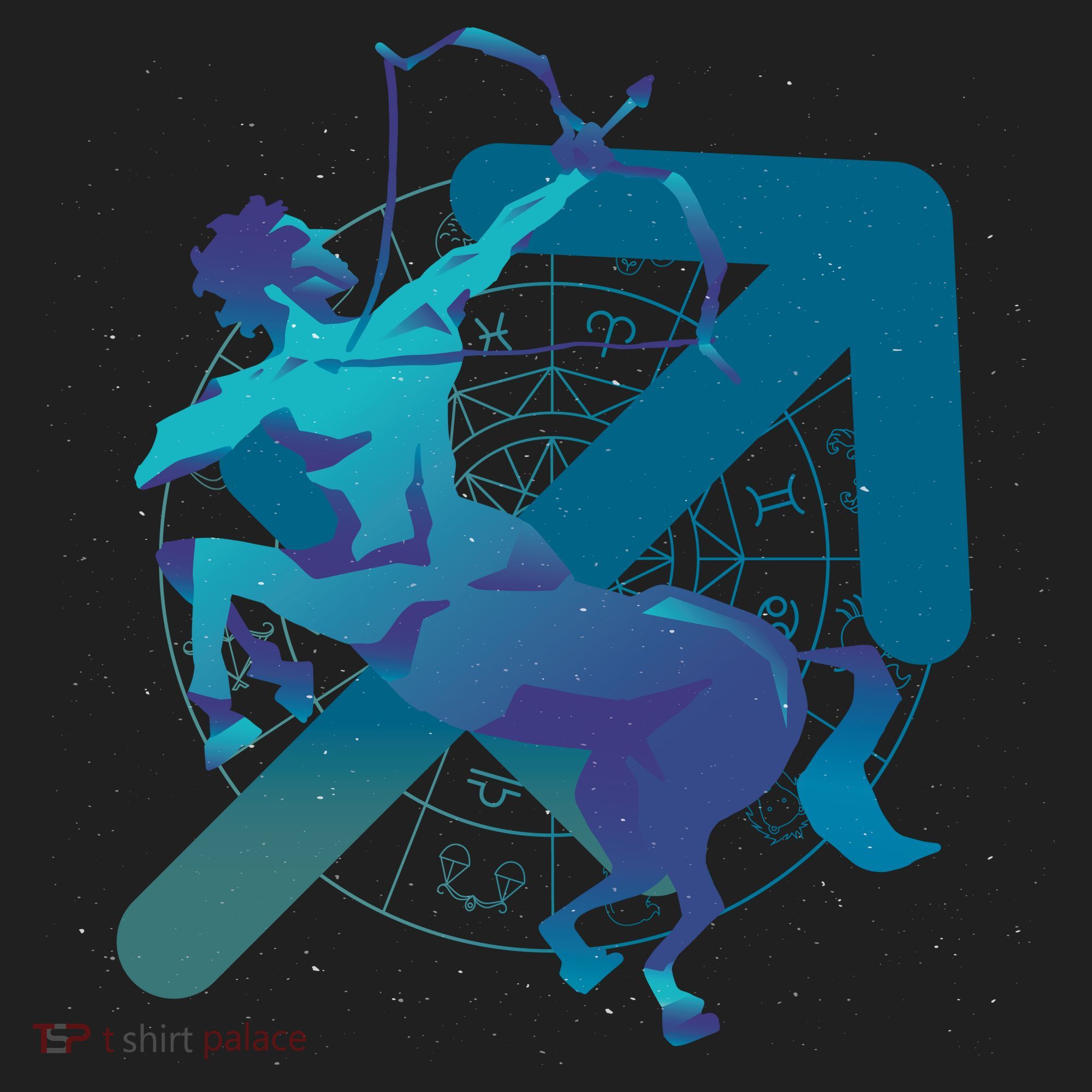 Sagittarius Zodiac Symbol Women's Sweatshirt