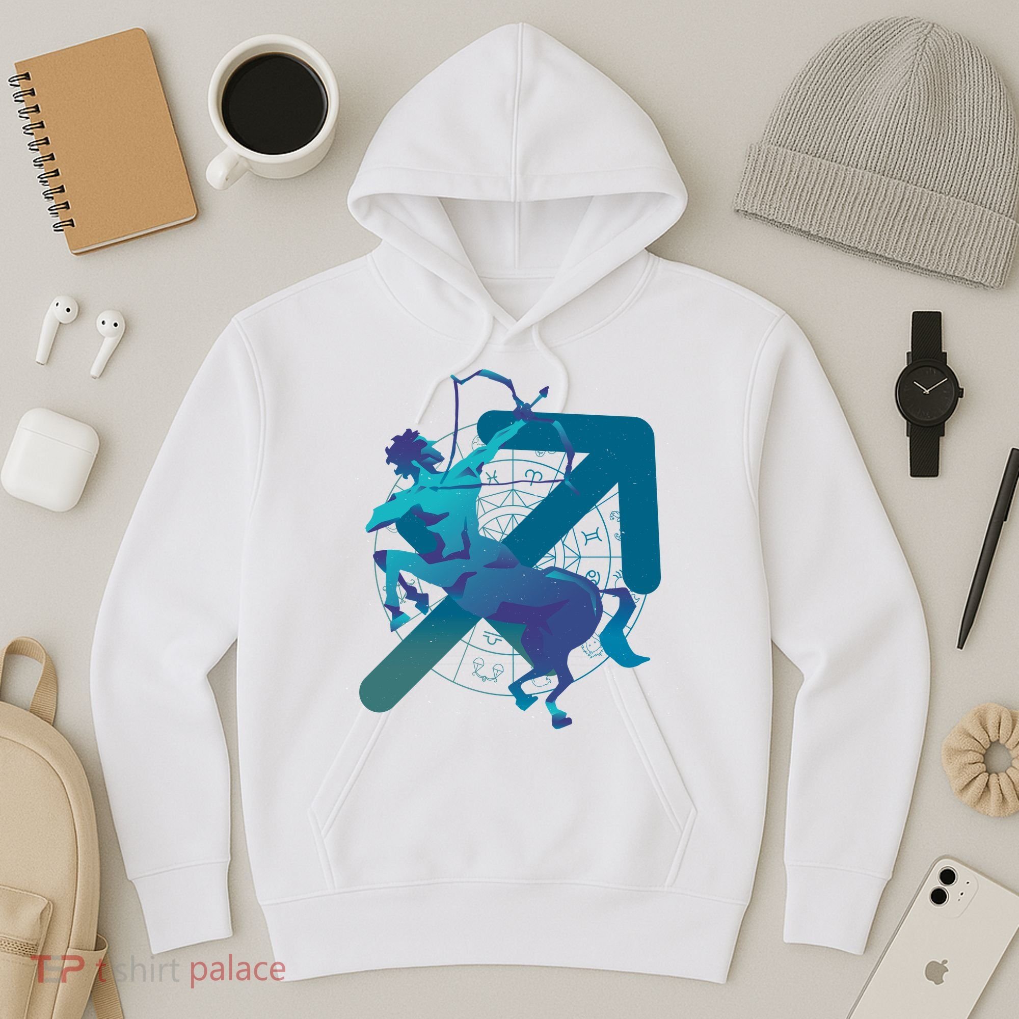 Sagittarius Zodiac Symbol Hoodie
